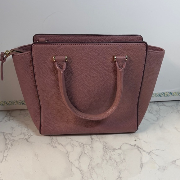 Kate Spade Small Allyn Chester Mauve Pink Leather Satchel Crossbody bag, NWOT - Picture 2 of 5
